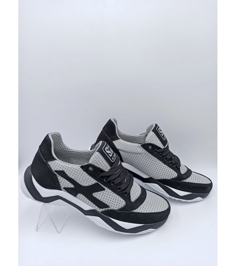 21-36 Чорно-світло-сірі ( Чоловічі, Сітка)