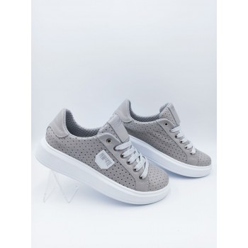 21-48 W Світло-сіріі (Літо, жіночі, Перфорована шкіра)