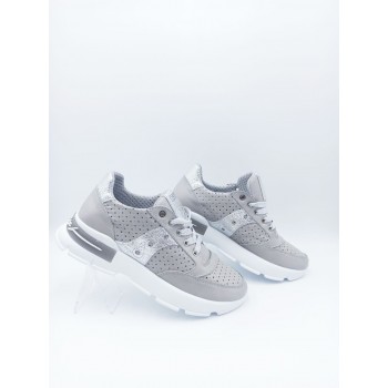 21-31 W Світло-сірі (Літо, жіночі, Перфорована шкіра)
