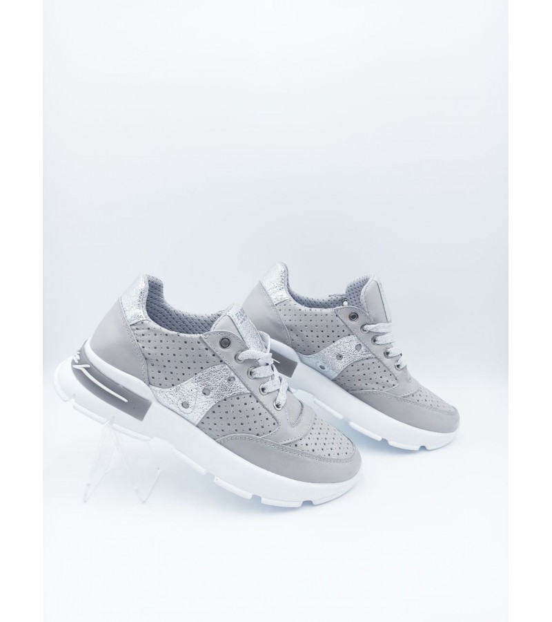 21-31 W Світло-сірі (Літо, жіночі, Перфорована шкіра)