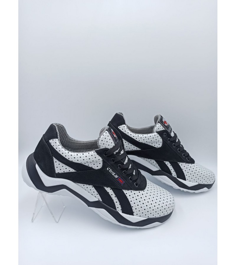 90 Біло-чорніі ( Чоловічі, Перфорована шкіра)