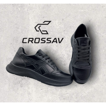 21-62 Чорні (Весна - Осінь, чоловічі, Шкіра флотар + шкіра лицьова)