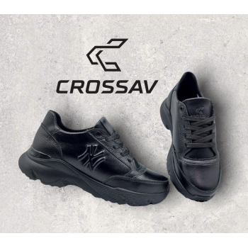 21-36  NEW Чорні (Весна - Осінь, підліткові, Шкіра флотар + шкіра лицьова)