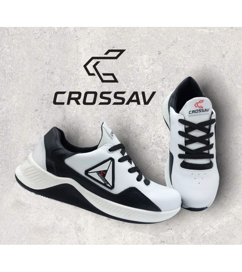  317 Біло-чорні (Весна - Осінь, підліткові, Шкіра лицьова + шкіра флотар)