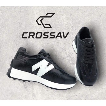 22-550 Чорно-білі (Весна - Осінь, підліткові, Шкіра флотар + шкіра лицьова)