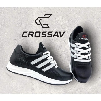 307 чорно-білі (Весна - Осінь, підліткові, Шкіра лицьова + шкіра флотар)