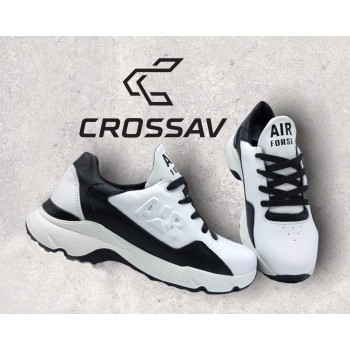 316 Біло-чорні (Весна - Осінь, підліткові, Шкіра лицьова + шкіра флотар)