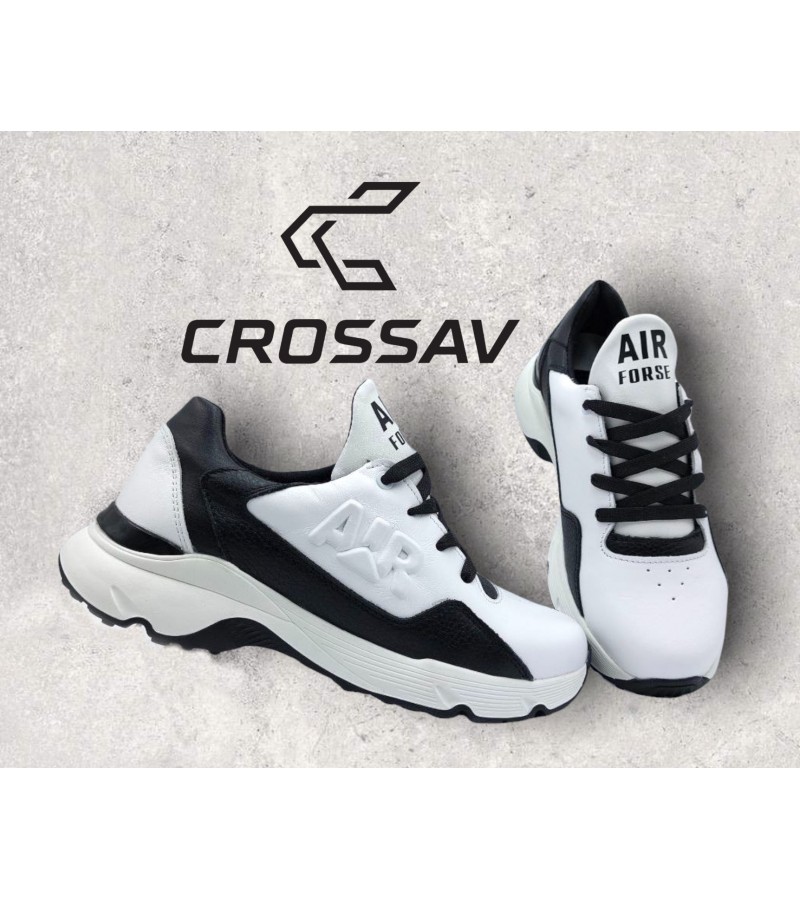 316 Біло-чорні (Весна - Осінь, підліткові, Шкіра лицьова + шкіра флотар)