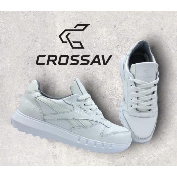 21-42/1 Білі  (Весна - Осінь, підліткові, Шкіра флотар + шкіра лицьова)