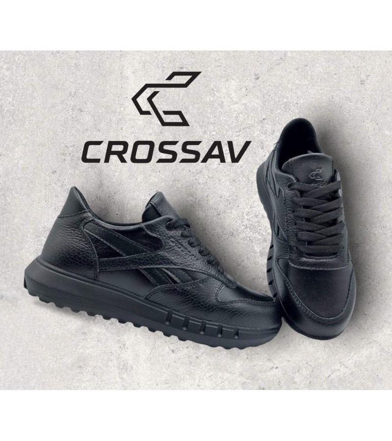 21-42/1 Чорні  (Весна - Осінь, підліткові, Шкіра флотар + шкіра лицьова)