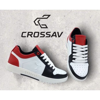 22-500 Чорно-біло-червоні ( Весна - Осінь, підліткові, Шкіра лицьова)