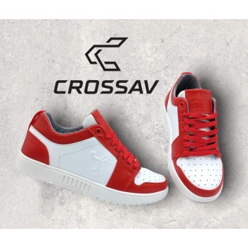 22-500 Червоно-білі (Весна - Осінь, підліткові, Шкіра лицьова)