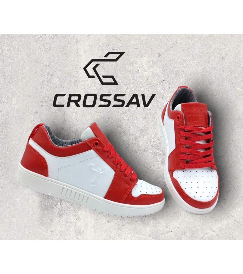 22-500 Червоно-білі (Весна - Осінь, підліткові, Шкіра лицьова)