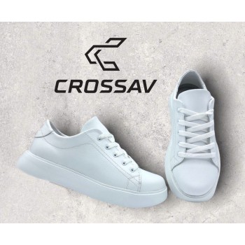 21-10(Гола)  Білі (Весна - Осінь, підліткові, Шкіра лицьова)