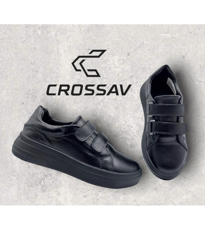 21-11 L W Чорні (Весна- Осінь, дитячі, Шкіра лицьова)