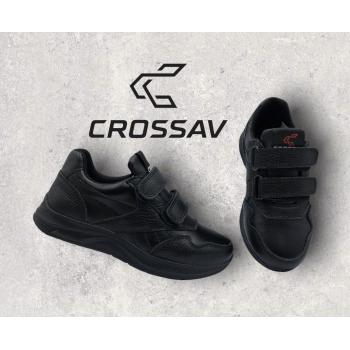 12 L Чорні (Весна - Осінь, дитячі, Шкіра флотар + шкіра лицьова)