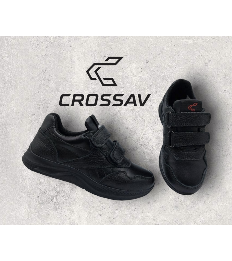 12 L Чорні (Весна - Осінь, дитячі, Шкіра флотар + шкіра лицьова)