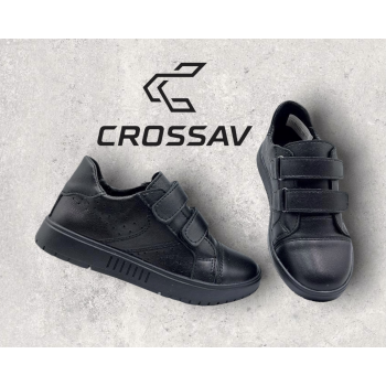 425 L Чорні ( Весна - Осінь, дитячі, Шкіра лицьова)