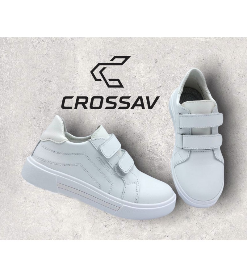 22-560 L Білі ( Весна - Осінь, дитячі, Шкіра лицьова)