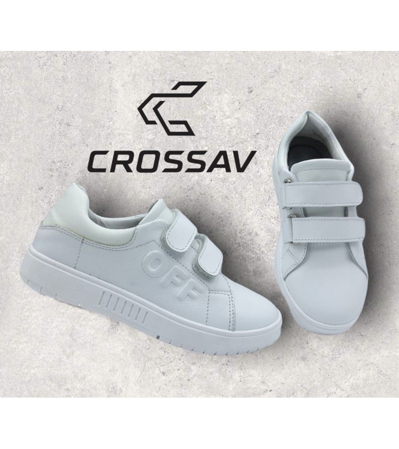 21-13 L Білі ( Весна- Осінь, підліткові, Шкіра лицьова)