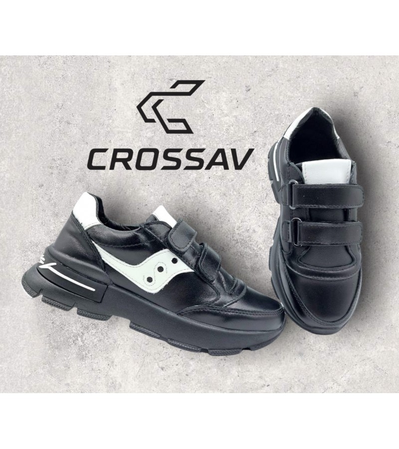 21-31LW Чорно-білі (Весна - Осінь, дитячі, Шкіра лицьова)