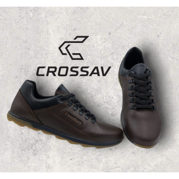 92 Коричневі-чорні (Весна - Осінь, чоловічі, Шкіра вощена крейзі)