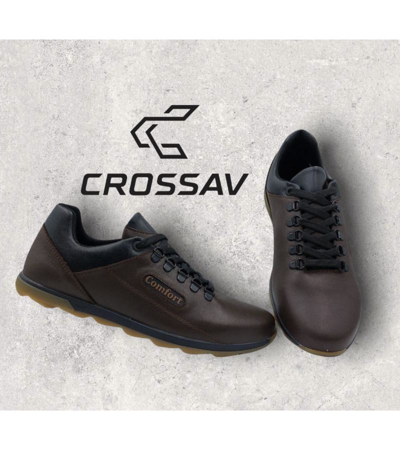 92 Коричневі-чорні (Весна - Осінь, чоловічі, Шкіра вощена крейзі)