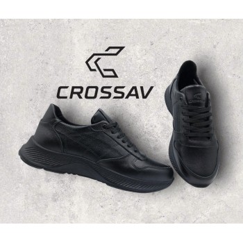 21-16 Чорні (Весна - Осінь, чоловічі, Шкіра лицьова)