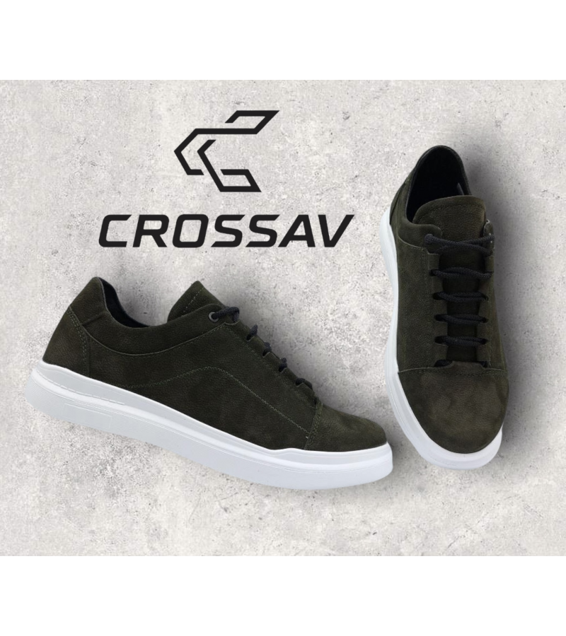 22-504 Зелені ( Весна - Осінь, чоловічі, Натуральний нубук)