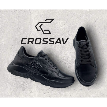 21-52 Чорні (Весна - Осінь, чоловічі, Шкіра флотар + шкіра лицьова)