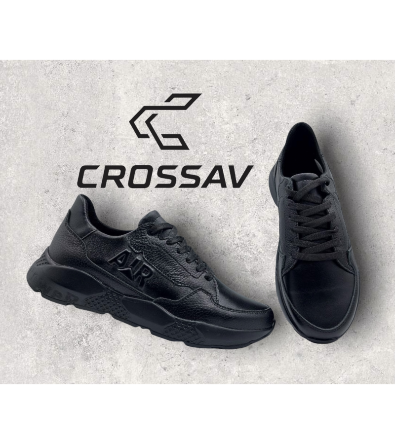 21-52 Чорні (Весна - Осінь, чоловічі, Шкіра флотар + шкіра лицьова)