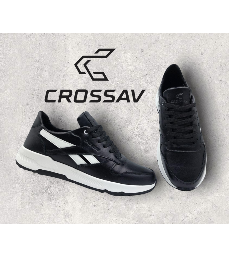 21-42/1 Чорно-білі (Весна - Осінь, чоловічі, Шкіра лицьова)