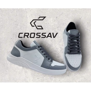 22-500 Сіро-білі (Весна - Осінь, чоловічі, Шкіра лицьова)