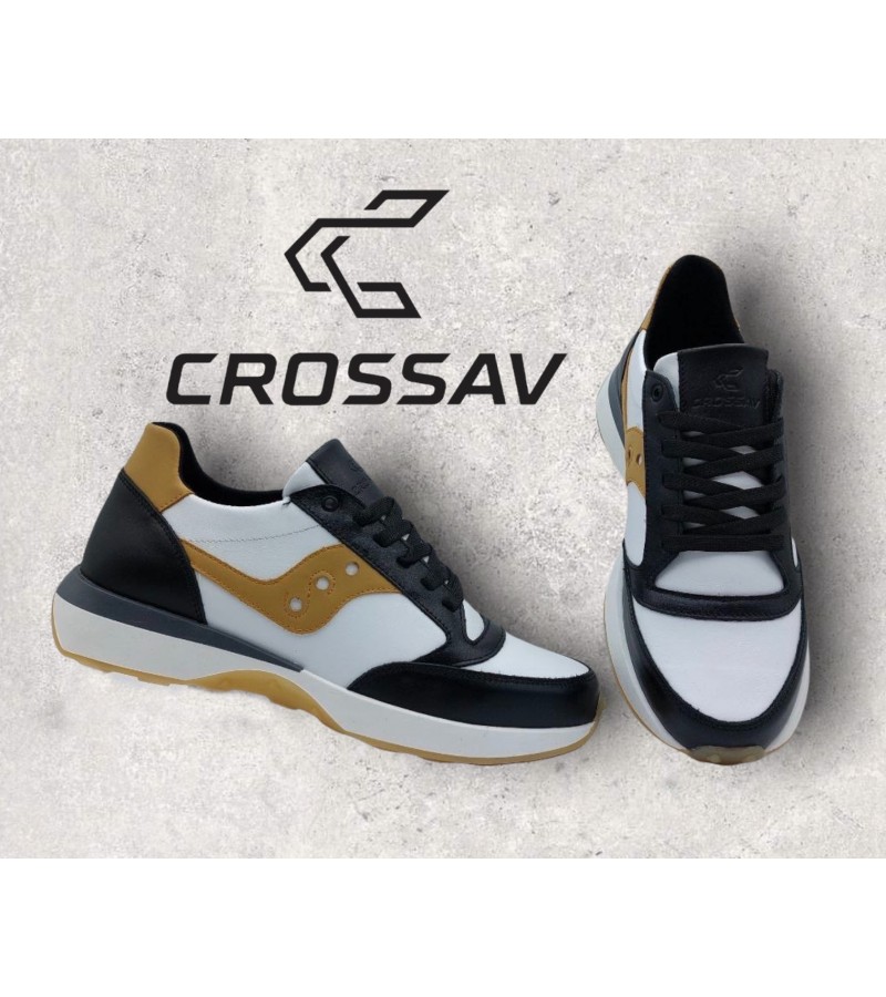 21-31 Чорно-біло-бежеві (Весна - Осінь, чоловічі, Шкіра лицьова)