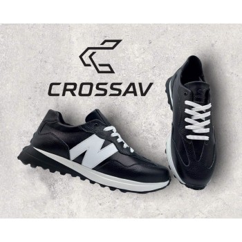 22-550 Чорно-білі ( Весна - Осінь, чоловічі, Шкіра флотар + шкіра лицьова)