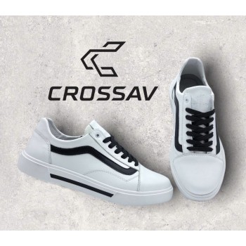 118 Біло-чорні ( Весна - Осінь, чоловічі, Шкіра лицьова)