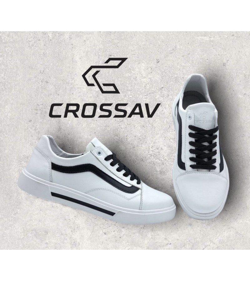 118 Біло-чорні ( Весна - Осінь, чоловічі, Шкіра лицьова)