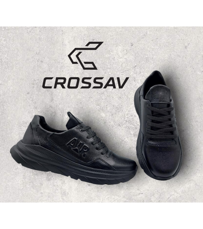 316/2 Чорні  (Весна - Осінь, чоловічі, Шкіра лицьова + шкіра флотар)