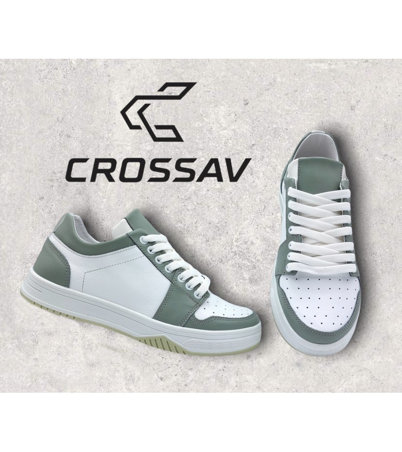 22-500 W М'ятно-білі (Весна - Осінь, жіночі, Шкіра лицьова)