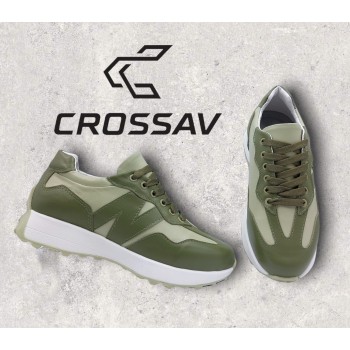 22-550 W Зелено-світло-зелені (Весна - Осінь, жіночі, Шкіра лицьова)