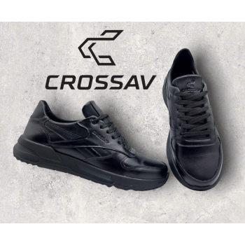 21-42/1 Чорні (Весна - Осінь, чоловічі, Шкіра лицьова)