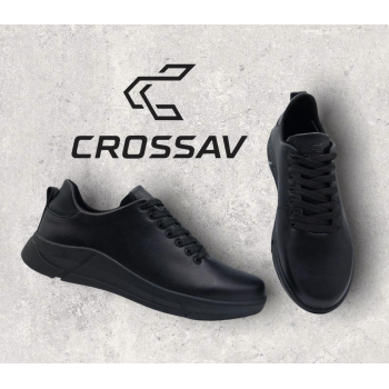 21-100/2 ГОЛА Чорні ( Весна - Осінь, чоловічі, Шкіра лицьова)