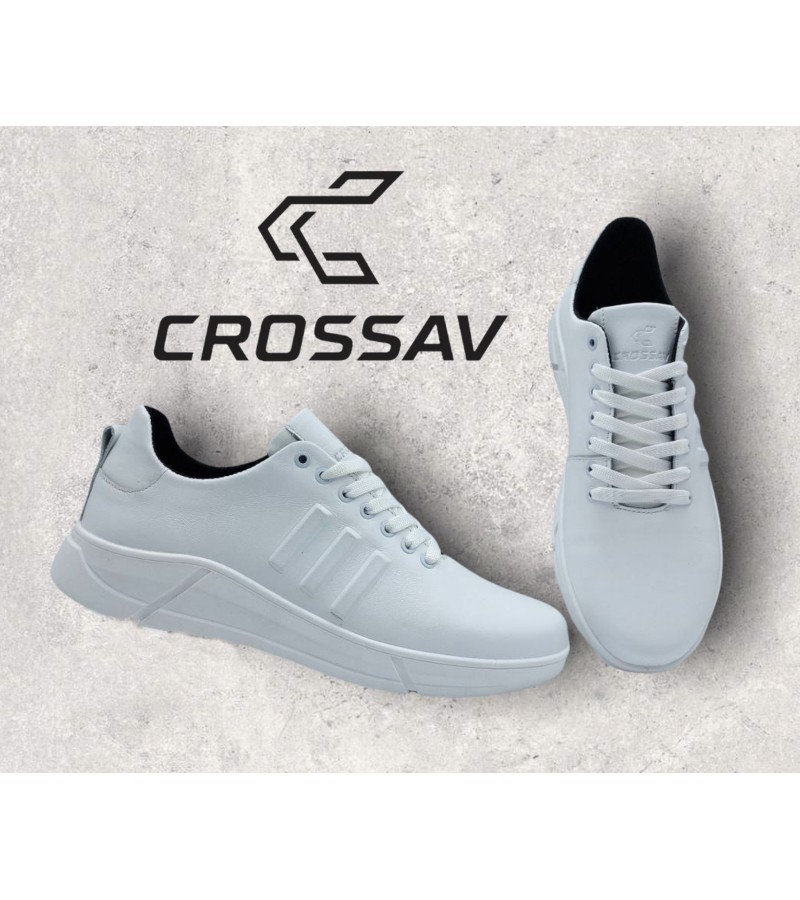 21-100 Білі ( Весна - Осінь, чоловічі, Шкіра лицьова)