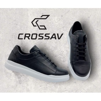 22-504 Чорні ( Весна - Осінь, чоловічі, Шкіра лицьова)