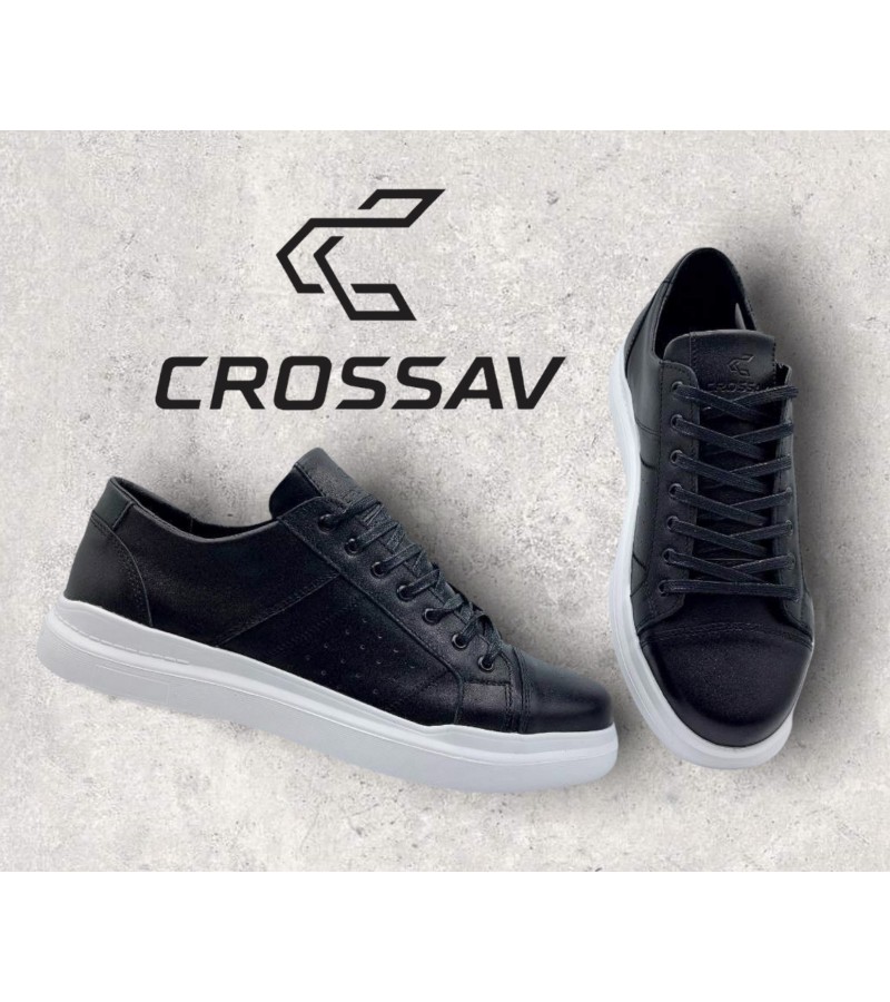 22-506 Чорні (Весна - Осінь, чоловічі, Шкіра лицьова)