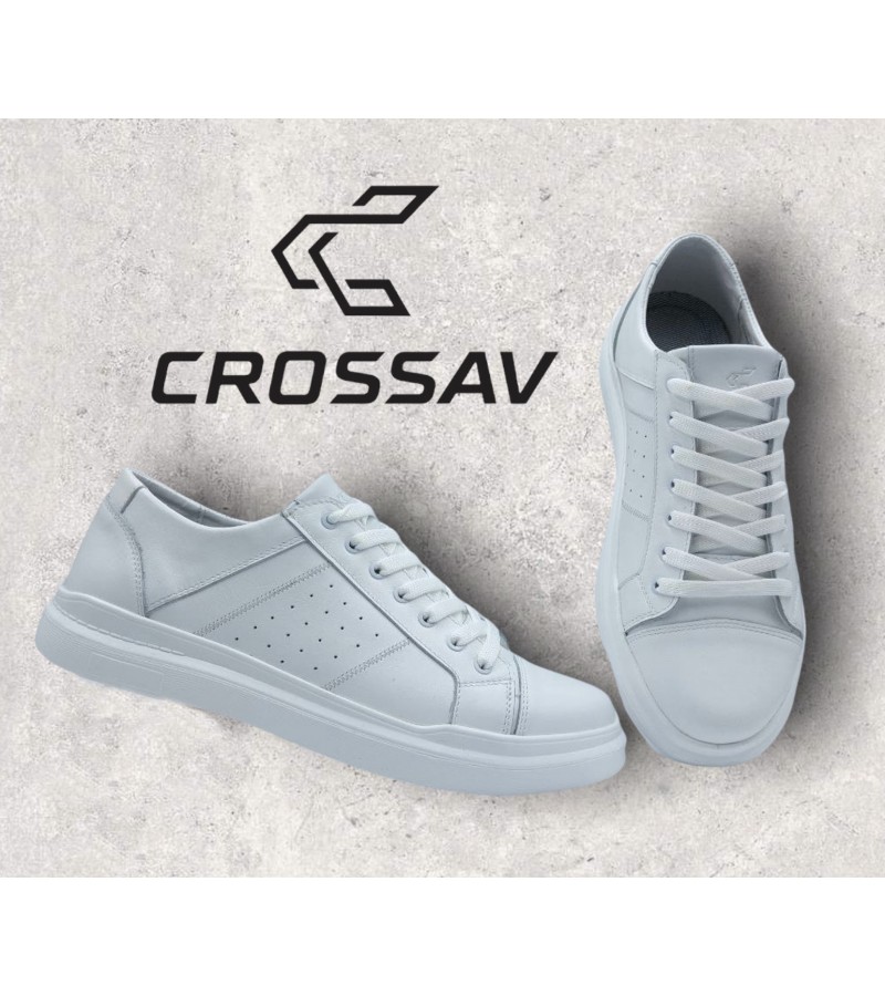 22-506 Білі  (Весна - Осінь, чоловічі, Шкіра лицьова)