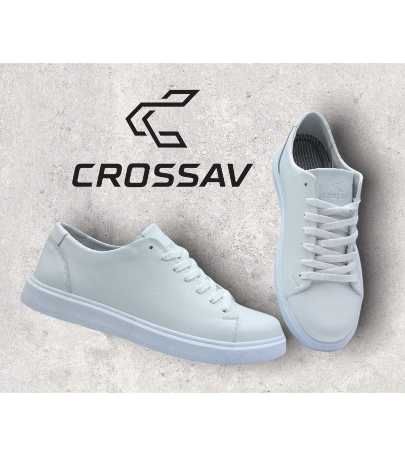 22-507 Білі (Весна - Осінь, чоловічі, Шкіра лицьова)