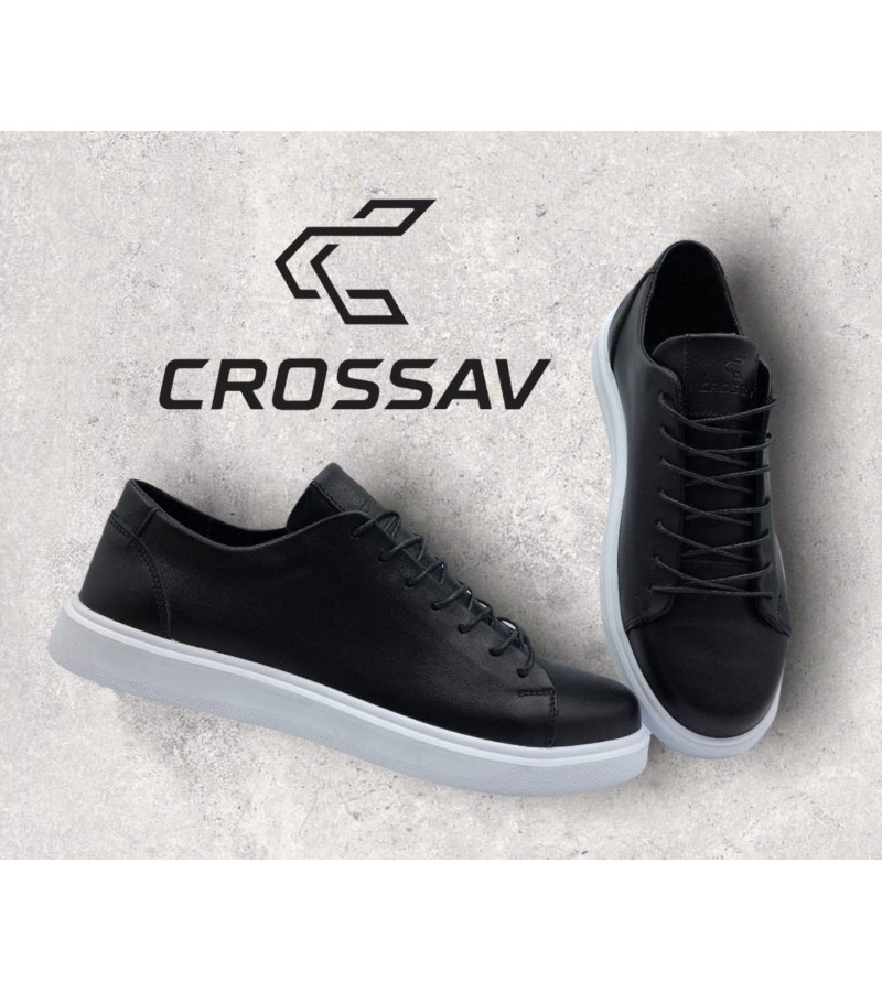 22-507 Чорні (Весна - Осінь, чоловічі, Шкіра лицьова)