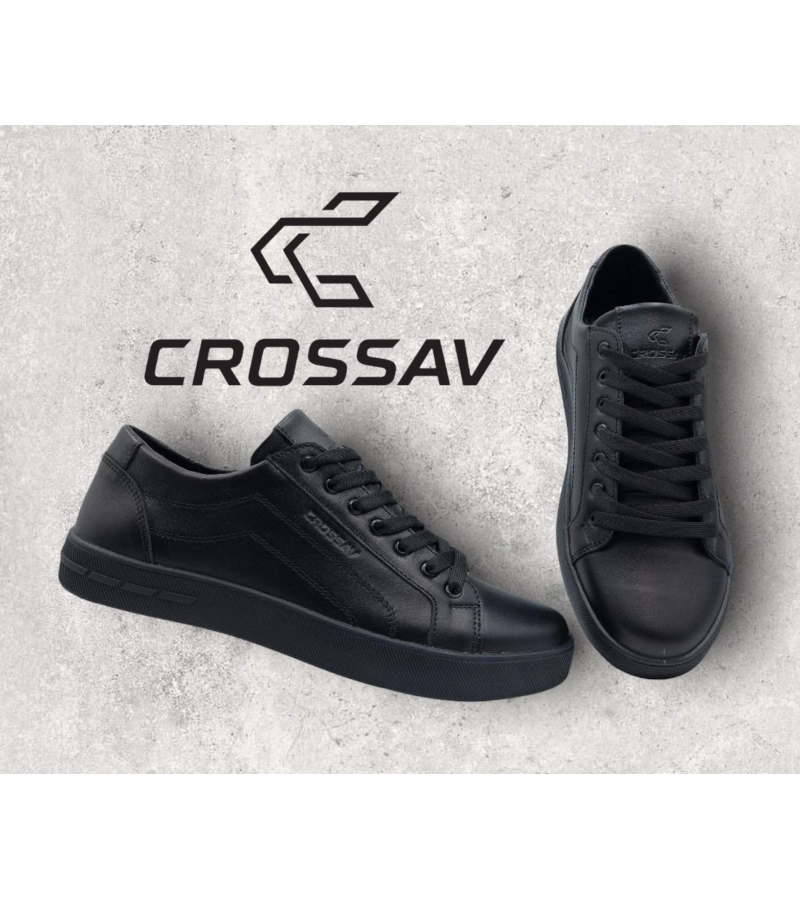 21-115/2 Чорні (Весна - Осінь, чоловічі, Шкіра лицьова)