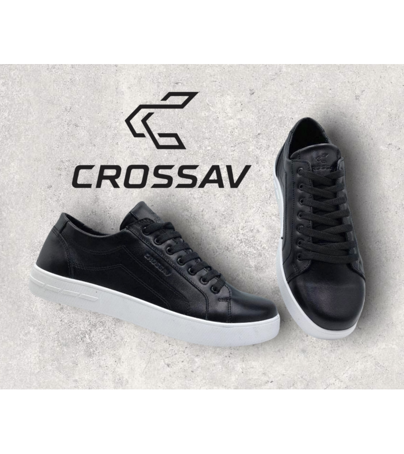 21-115 Чорні (Весна - Осінь, чоловічі, Шкіра лицьова)